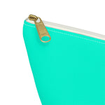 Blue Green Accessory Pouch w T-bottom