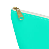 Blue Green Accessory Pouch w T-bottom