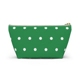 Polka Dots Accessory Pouch w T-bottom