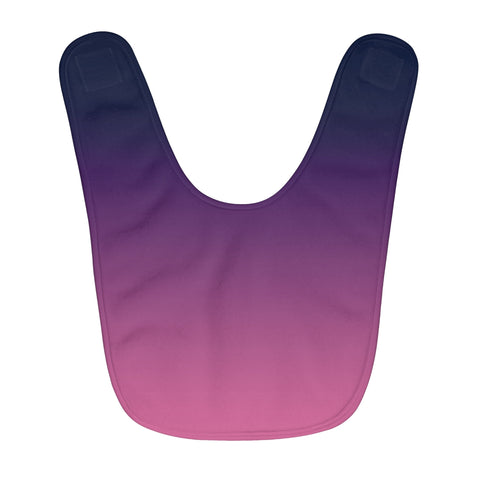 Color Gradient Fleece Baby Bib