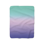 Color Gradient Sherpa Fleece Blanket