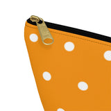 Polka Dots Accessory Pouch w T-bottom