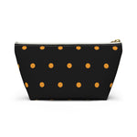 Polka Dots Accessory Pouch w T-bottom