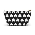 Love Hearts Accessory Pouch w T-bottom