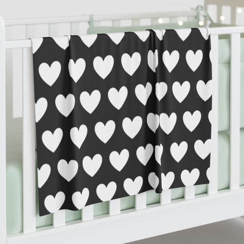 Love Hearts Baby Swaddle Blanket