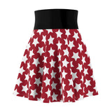 Star Pattern of Women's Skater Skirt