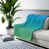 Color Gradient Sherpa Fleece Blanket