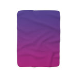 Color Gradient Sherpa Fleece Blanket