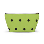 Polka Dots Accessory Pouch w T-bottom