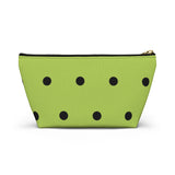 Polka Dots Accessory Pouch w T-bottom