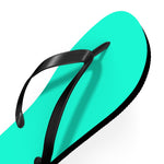 Blue Green Flip Flops