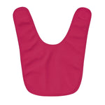 Rose Red Fleece Baby Bib