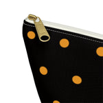 Polka Dots Accessory Pouch w T-bottom