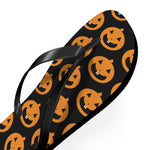 Pumpkin Pattern Flip Flops