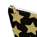 Star  Pattern Accessory Pouch w T-bottom