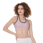 Pink All-Over Print Sports Bra