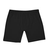 Black All-Over Print Men's Long Boxer Briefs