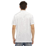 White All-Over Print Men's Polo Shirt | Velvet