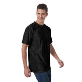 Black All-Over Print Men's T-Shirt | Velvet