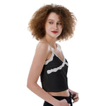 Black All-Over Print Women's Lace Camisole