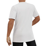 White All-Over Print Men's O-Neck T-Shirt