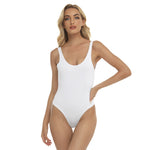 White All-Over Print Women's One-piece Swimsuit