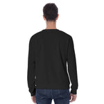 Black All-Over Print Men's Sweatshirt