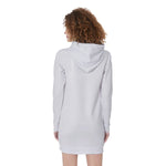 White All-Over Print Women's Long Hoodie