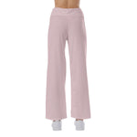 Pink All-Over Print Women's High-waisted Straight-leg Trousers