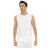 White All-Over Print Men's Sports Vest