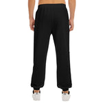 Black All-Over Print Men's Basketball Sweatpants