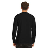 Black All-Over Print Long Sleeve T-Shirt | 190GSM Cotton