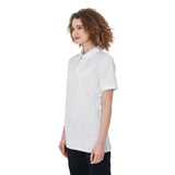 White All-Over Print Women's Polo Shirt