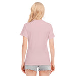 Pink All-Over Print Women's Round Neck T-Shirt | 190GSM Cotton