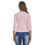 Pink All-Over Print Women's Raglan Sleeves T-shirts