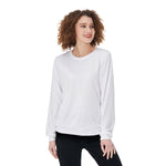 White All-Over Print Women's Sweater