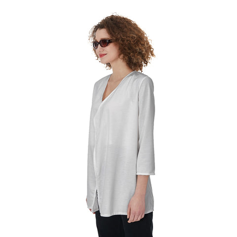 White All-Over Print Women's Cardigan| JERSEY