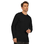 Black All-Over Print Long Sleeve T-Shirt | 190GSM Cotton