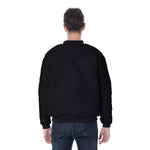 Black All-Over Print Men's Bomber Jacket