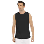 Black All-Over Print Men's Sports Vest