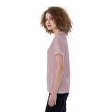 Pink All-Over Print V-neck Women's T-shirt