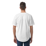 White All-Over Print Men's Short Sleeve Baseball Jersey