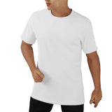 White All-Over Print Men's O-Neck T-Shirt