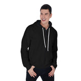 Black All-Over Print Men's Mirco Fleece Zip Up Hoodie