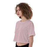 Pink All-Over Print Cropped T-Shirt