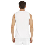 White All-Over Print Men's Sports Vest