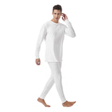 White All-Over Print Men's Pajamas