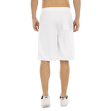 White All-Over Print Men's Tether Loose Shorts