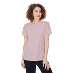 Pink All-Over Print Round Neck T-Shirt