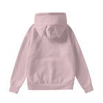 Pink All-Over Print Women’s Hoodie With Decorative Ears